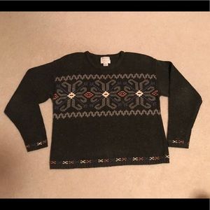 Christopher & Banks Hand Embroidered Sweater